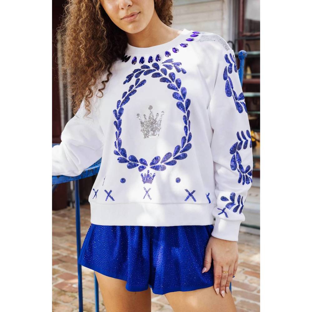 New Queen Of Sparkles Queen Of Tequila Sweatshirt In … Gem